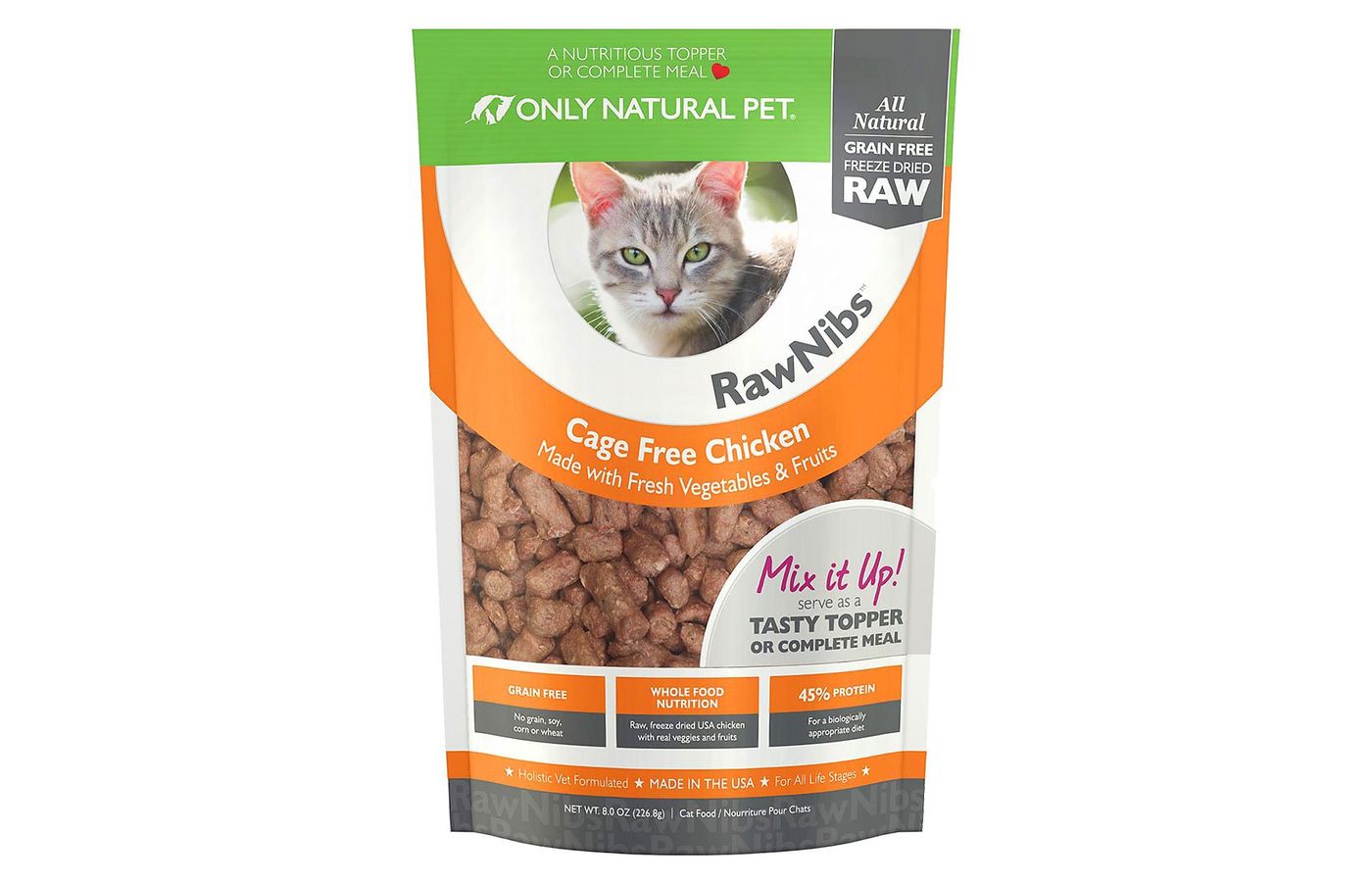 Only Natural Pet RawNibs Chicken Grain-Free Freeze Dried Cat Food